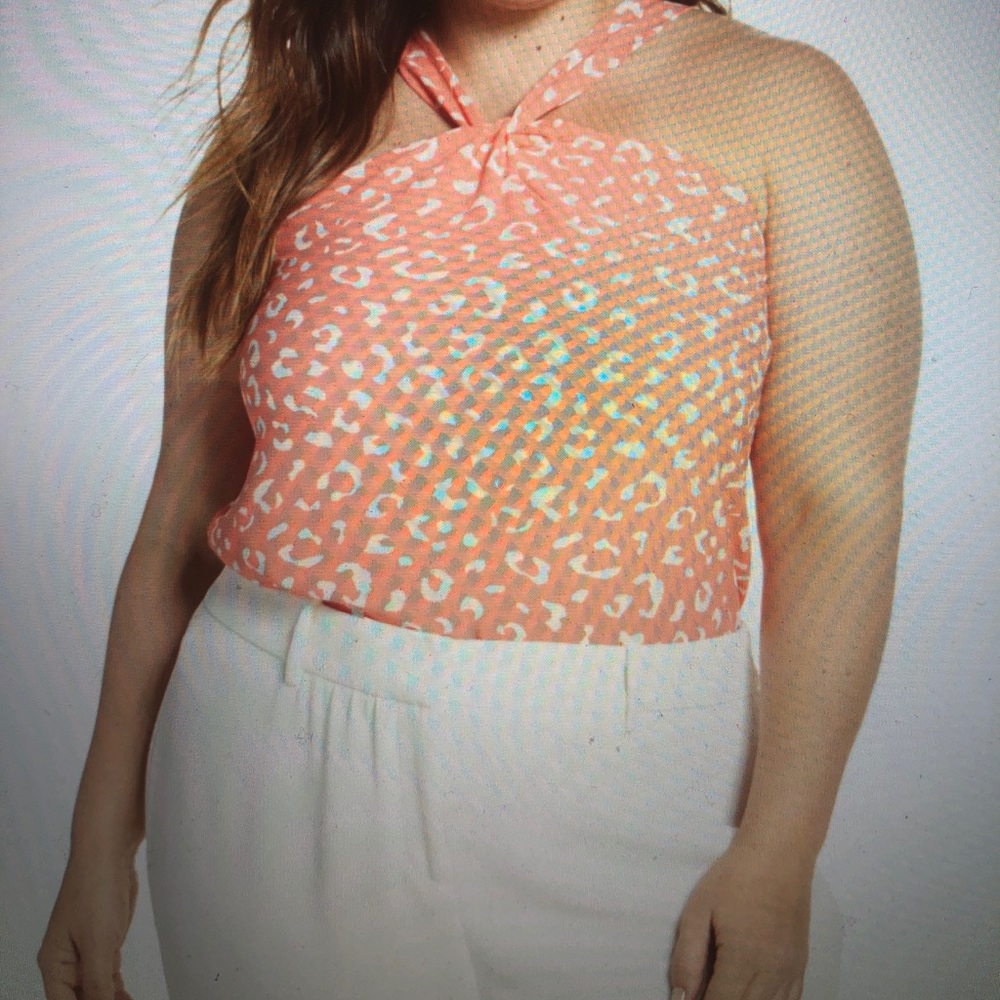 GIBSON plus leopard top